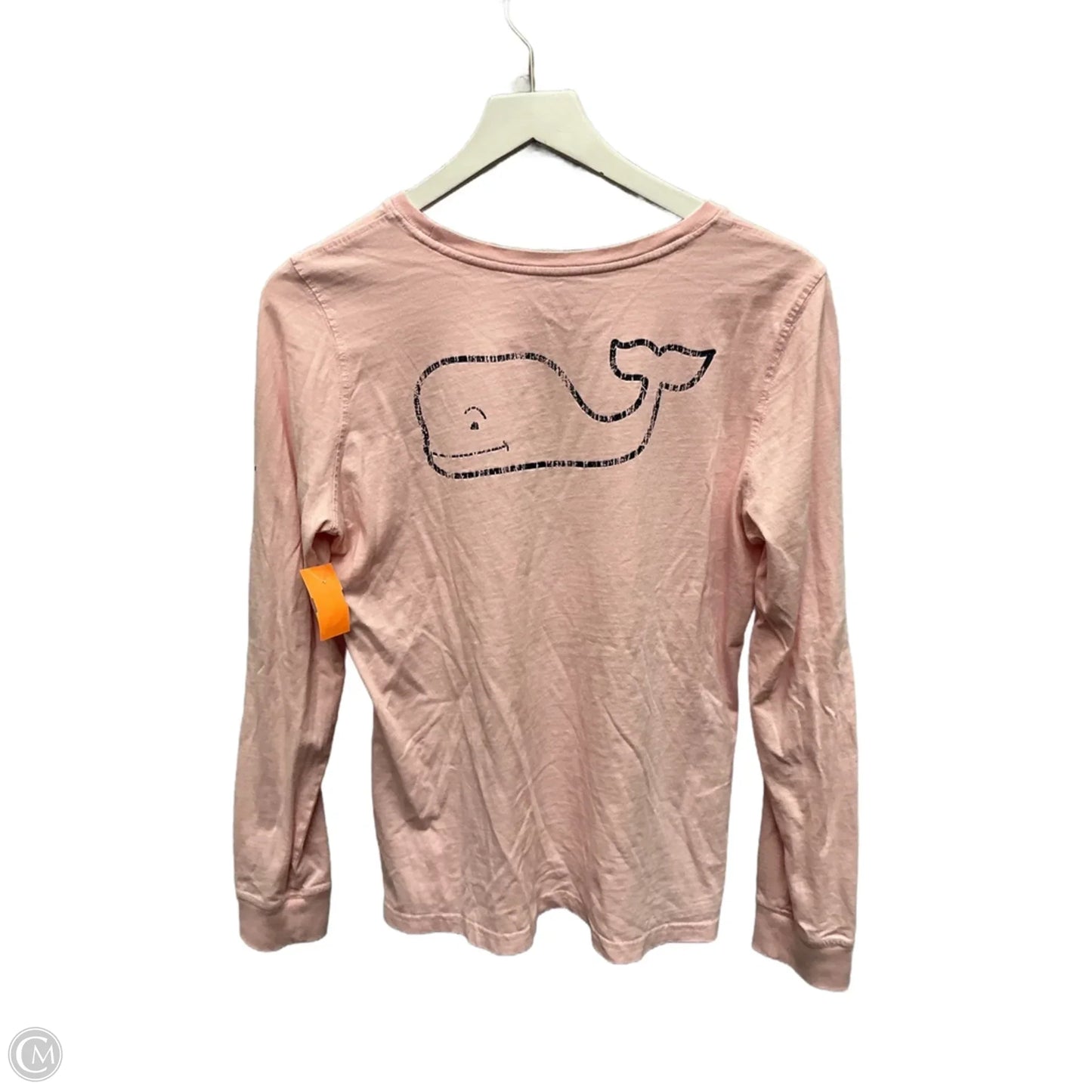 Top Long Sleeve Basic By Vineyard Vines In Pink, Size: M