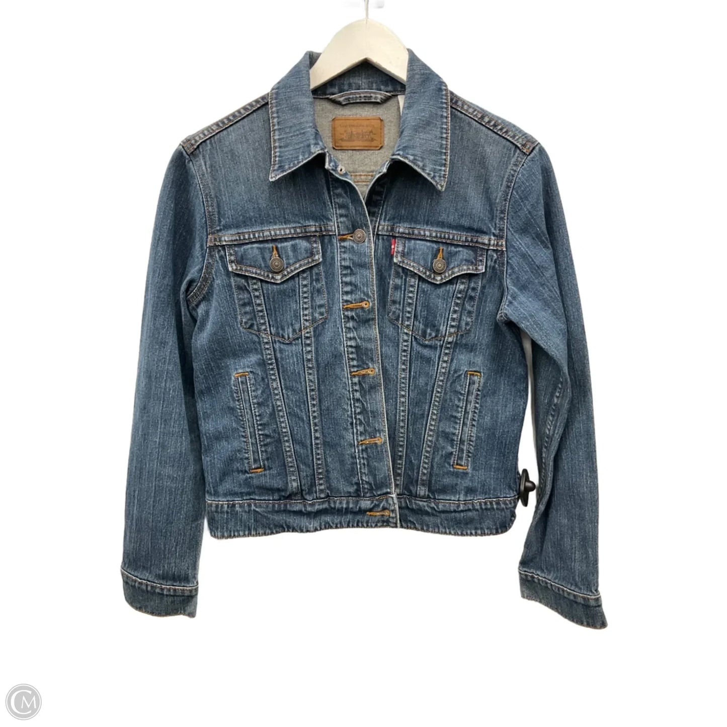 Jacket Denim By Levis In Blue Denim, Size: M