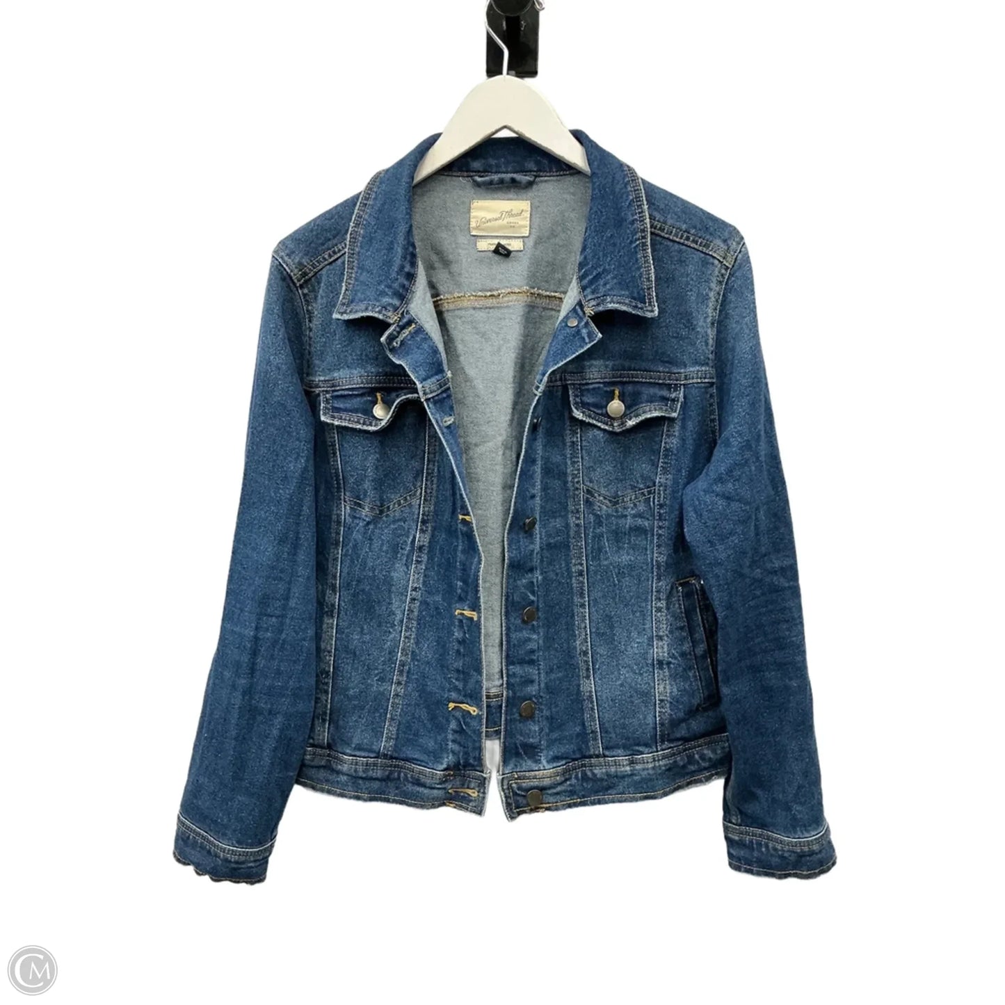 Jacket Denim By Universal Thread In Blue Denim, Size: 1x