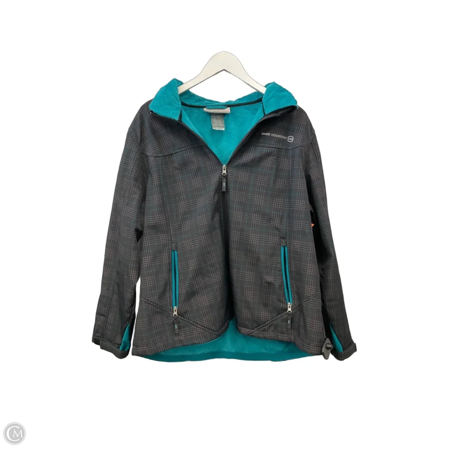 Jacket Other By Free Country In Checkered Pattern, Size: 2x