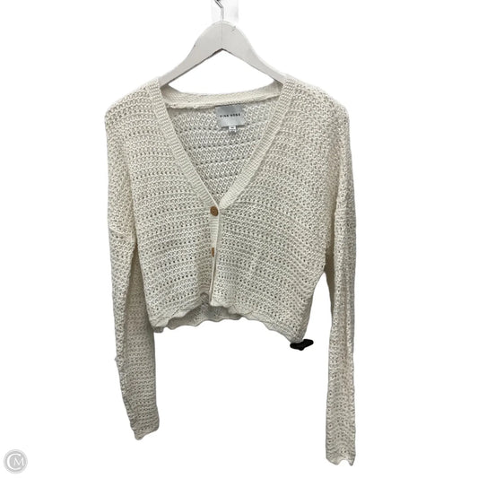 Cardigan By Pink Rose In White, Size: Xs