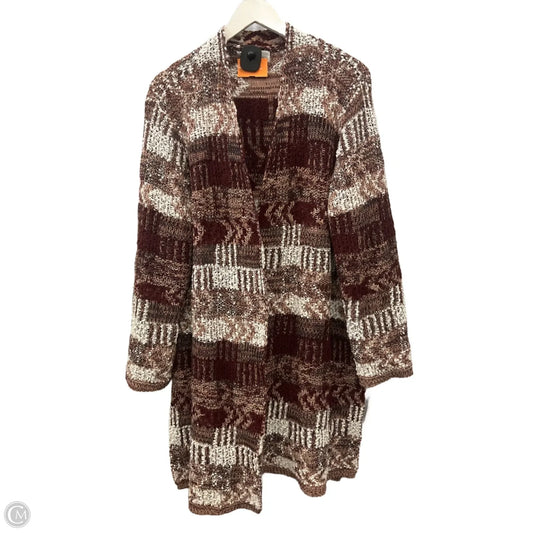 Sweater Cardigan By Clothes Mentor In Multi-colored, Size: 2x