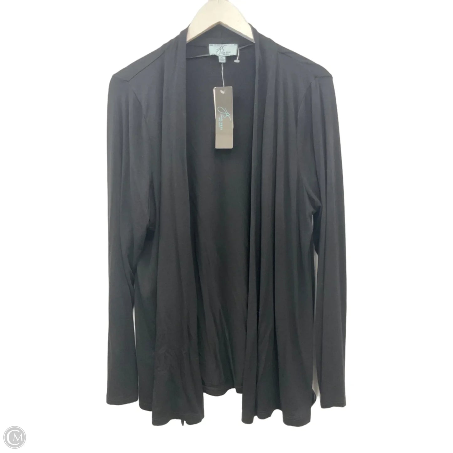 Cardigan By Joan Vass In Black, Size: Xl