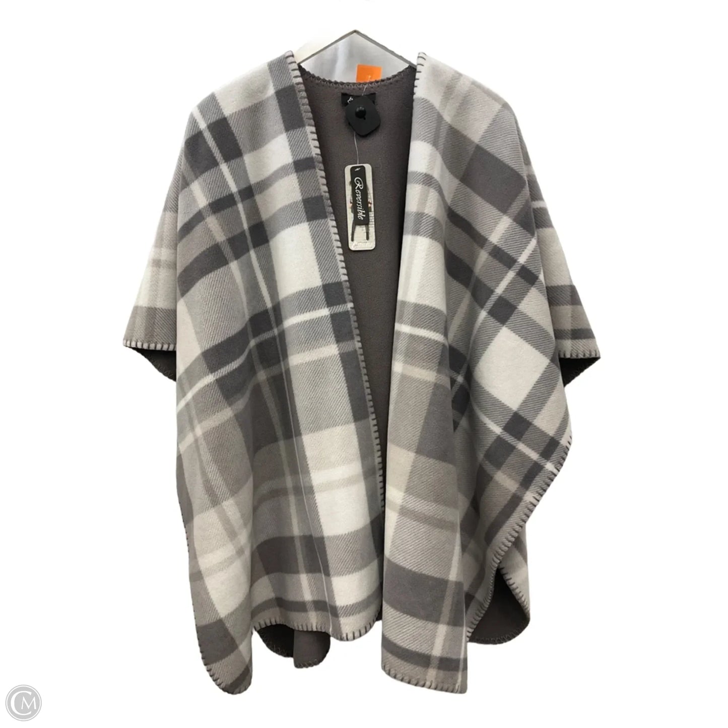 Shawl By Clothes Mentor In Grey, Size: Osfm