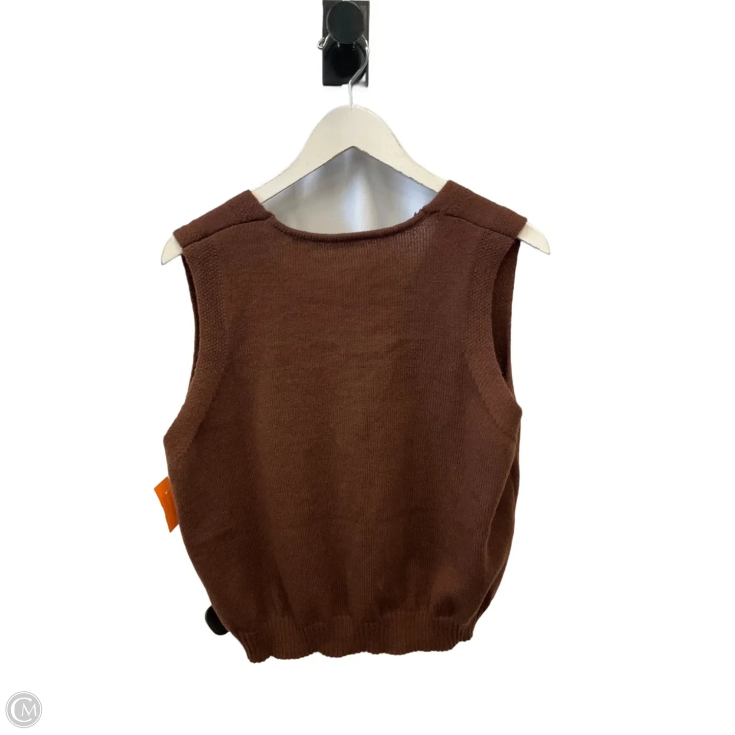 Vest Sweater By Shein In Brown, Size: 3x