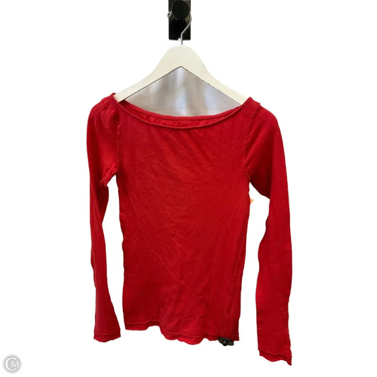 Top Long Sleeve By We The Free In Red, Size: S