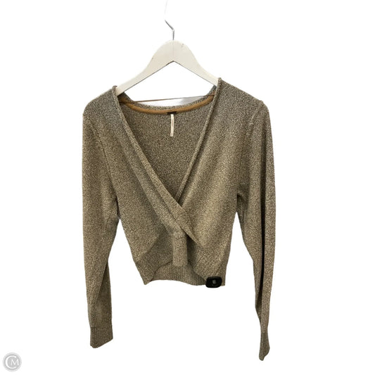 Top Long Sleeve By Free People In Gold, Size: S