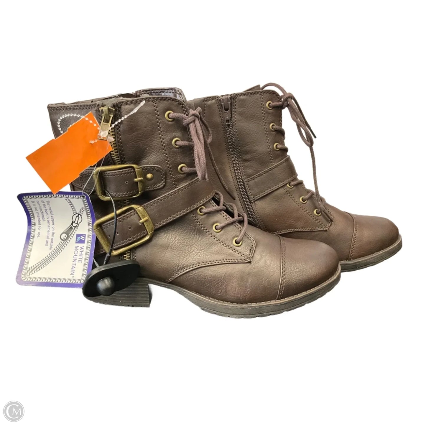 Boots Ankle Heels By White Mountain In Brown, Size: 8