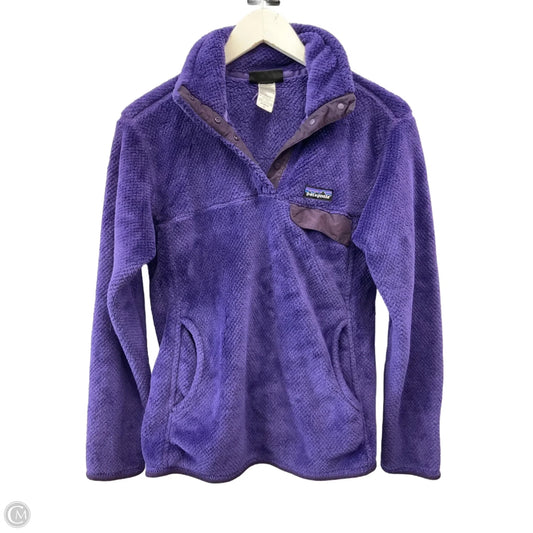 Athletic Sweatshirt Collar By Patagonia In Purple, Size: M