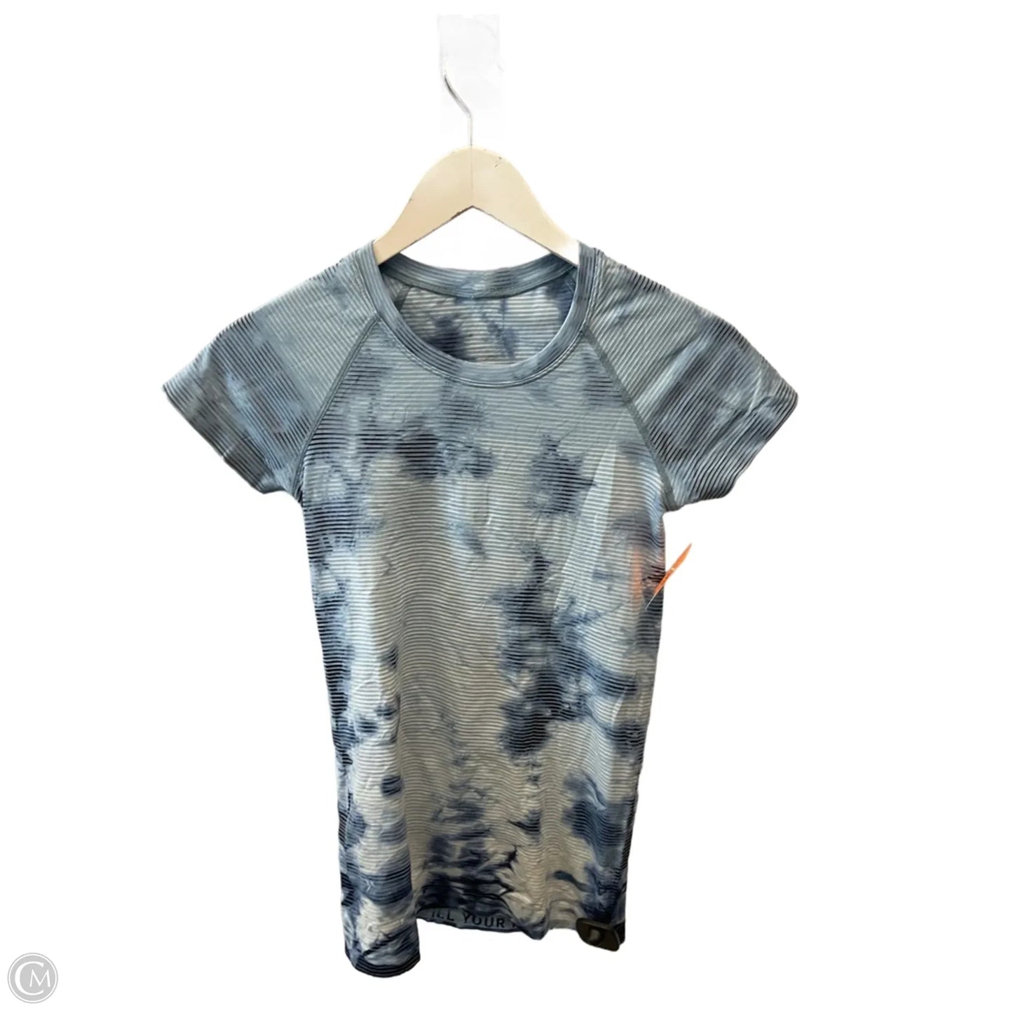 Athletic Top Short Sleeve By Lululemon In Tie Dye Print, Size: S