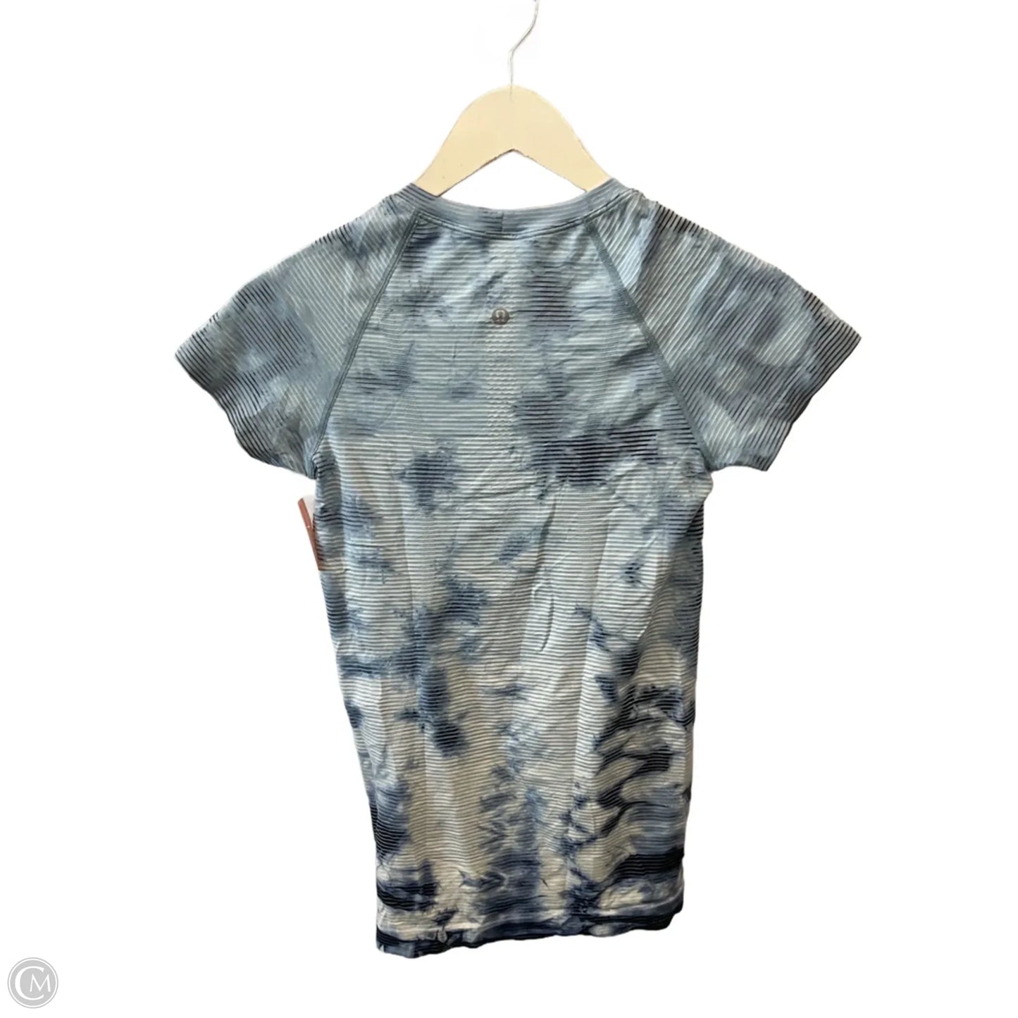 Athletic Top Short Sleeve By Lululemon In Tie Dye Print, Size: S