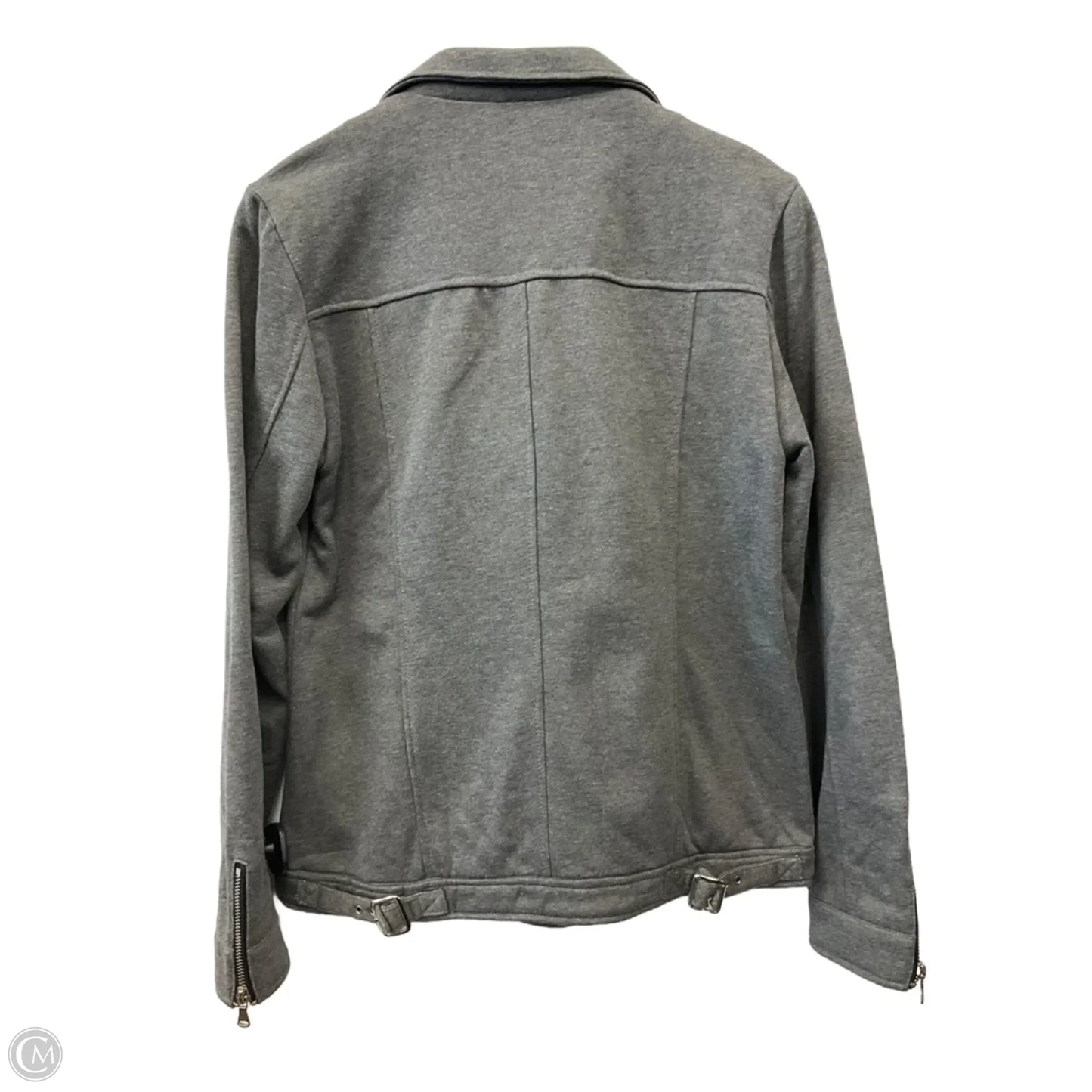 Jacket Moto By Renee C In Grey, Size: M