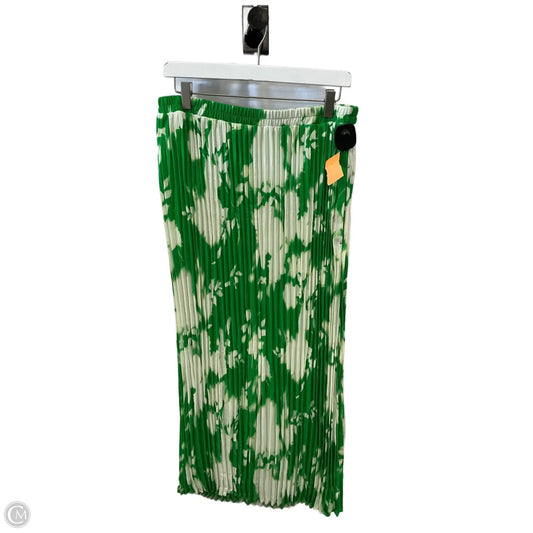 Skirt Maxi By Simply Vera In Green & White, Size: M