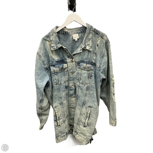 Jacket Denim By Sew In Love In Blue Denim, Size: Xl