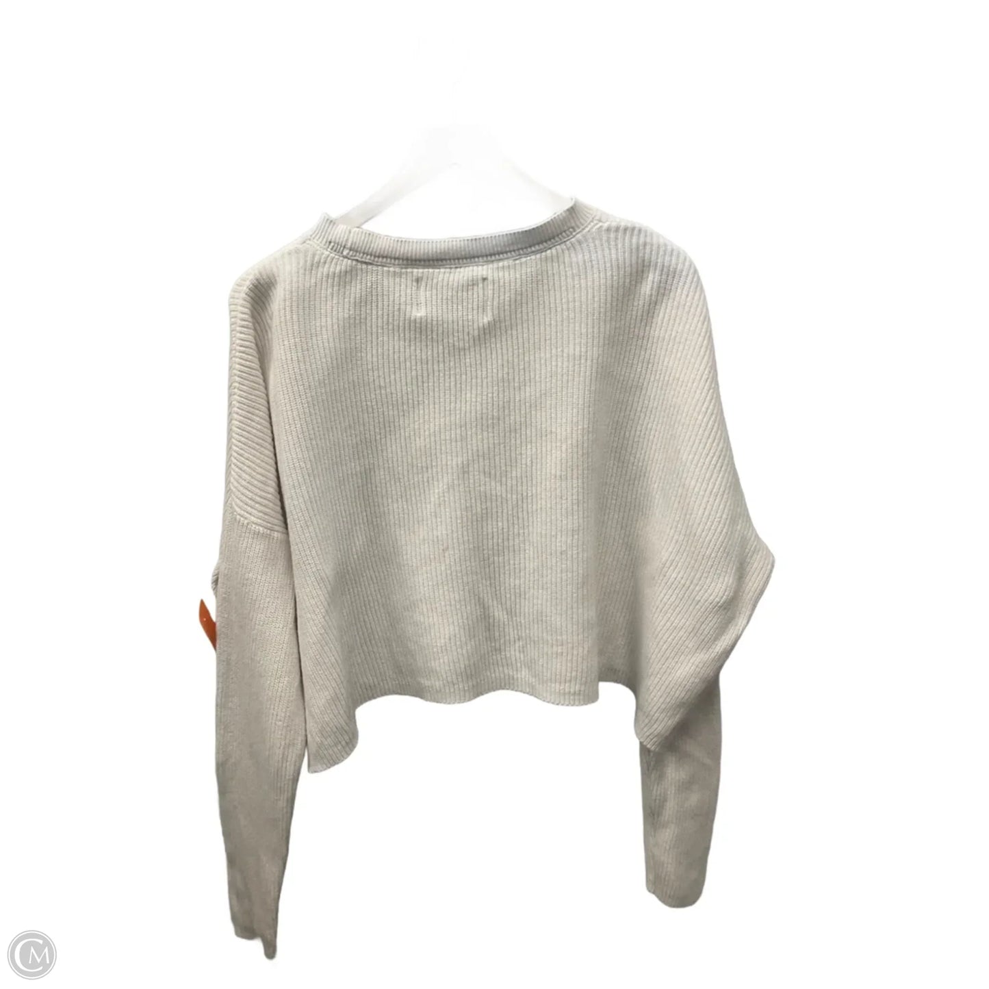 Top Long Sleeve By Calvin Klein In White, Size: M