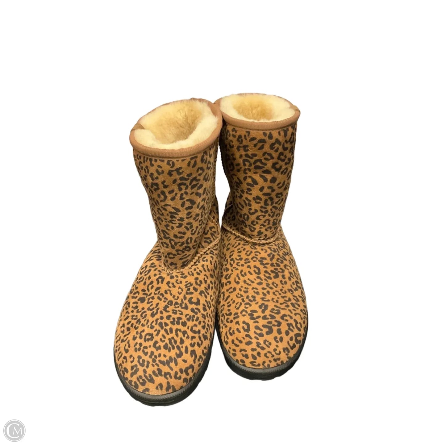 Boots Ankle Flats By Abeo In Animal Print, Size: 8