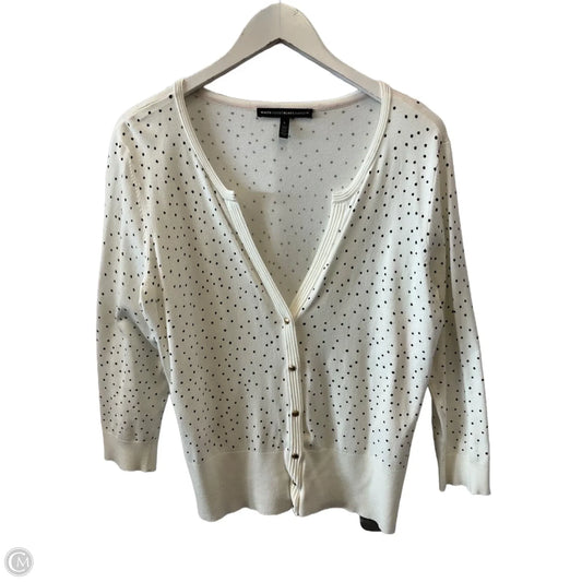 Cardigan By White House Black Market In Polkadot Pattern, Size: L