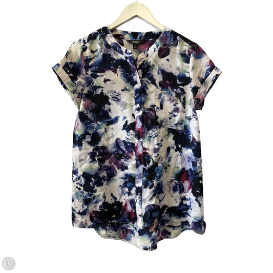 Blouse Short Sleeve By Simply Vera In Multi-colored, Size: S