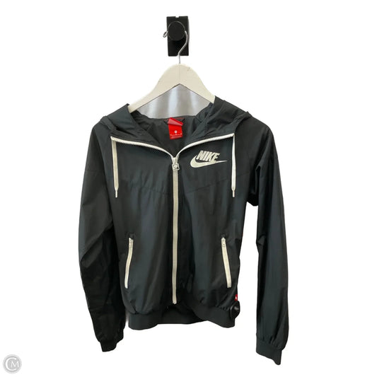Athletic Jacket By Nike Apparel In Black, Size: M