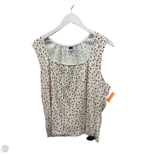 Tank Top By Old Navy In Floral Print, Size: 3x