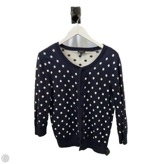Cardigan By Talbots In Polkadot Pattern, Size: L
