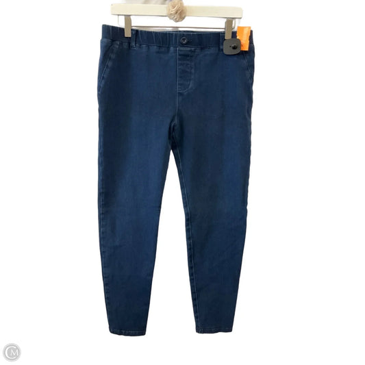 Jeans Jeggings By Betabrand In Blue Denim, Size: L