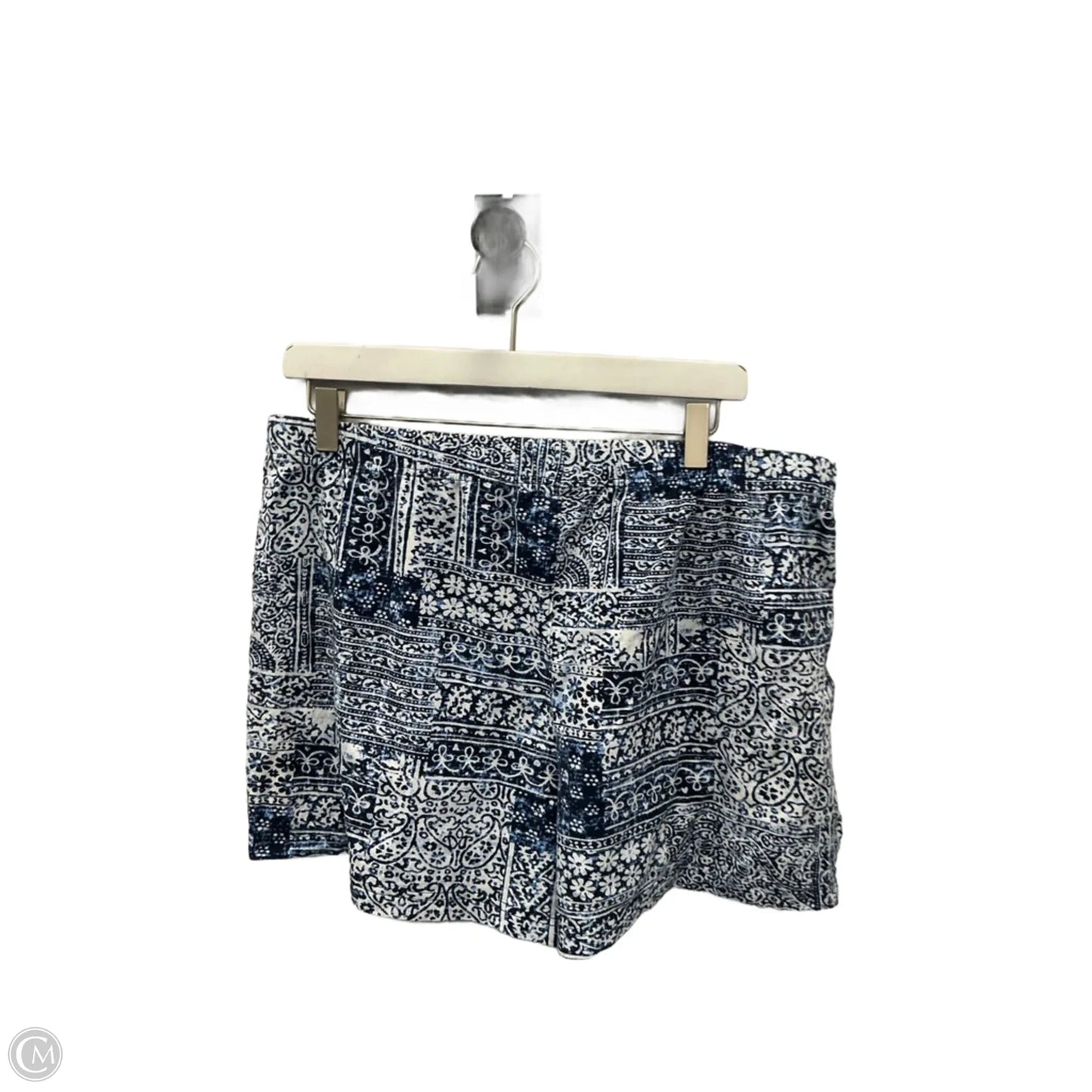 Shorts By Lands End In Blue & White, Size: L