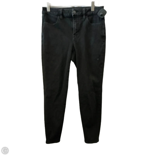 Jeans Skinny By American Eagle In Black Denim, Size: 6