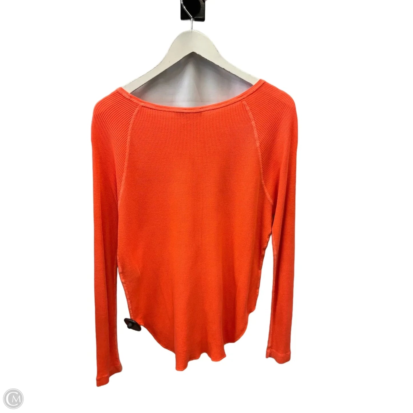 Top Long Sleeve Basic By Polo Ralph Lauren In Orange, Size: M