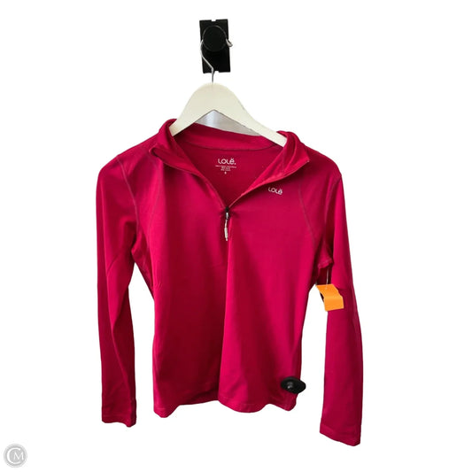 Athletic Top Long Sleeve Collar By Lole In Pink, Size: S