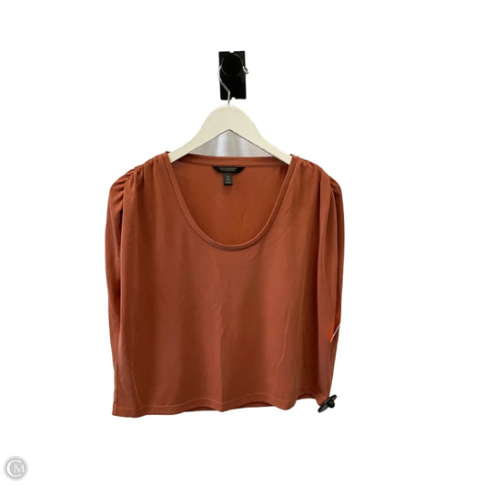 Top Sleeveless By Banana Republic In Orange, Size: Xs