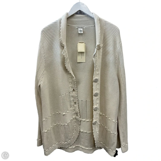 Cardigan By Laura Ashley In Cream, Size: Xl