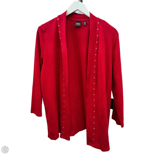 Cardigan By Rafaella In Red, Size: Xl