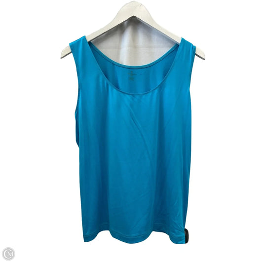 Tank Top By Worthington In Teal, Size: 1x