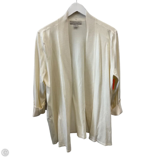 Cardigan By Laura Ashley In Cream, Size: Xl