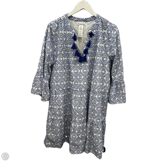 Dress Casual Short By Tommy Bahama In Blue & White, Size: L
