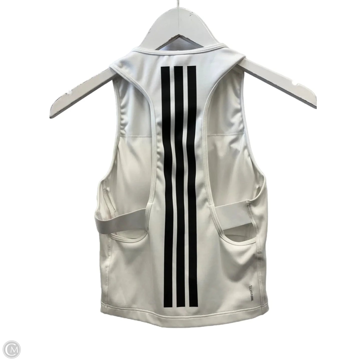 Athletic Tank Top By Adidas In White, Size: S