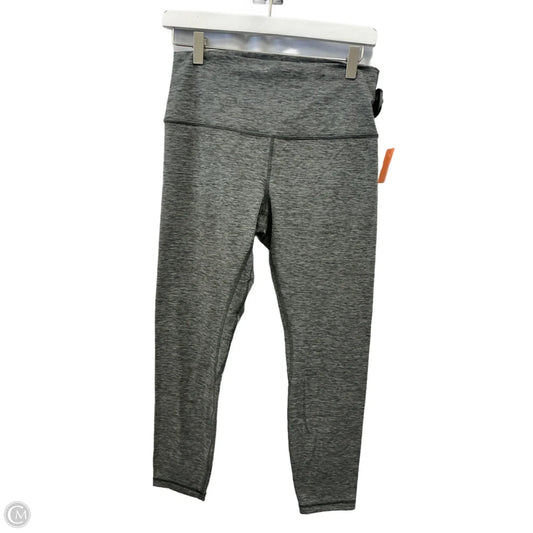 Athletic Leggings Capris By Lululemon In Grey, Size: M