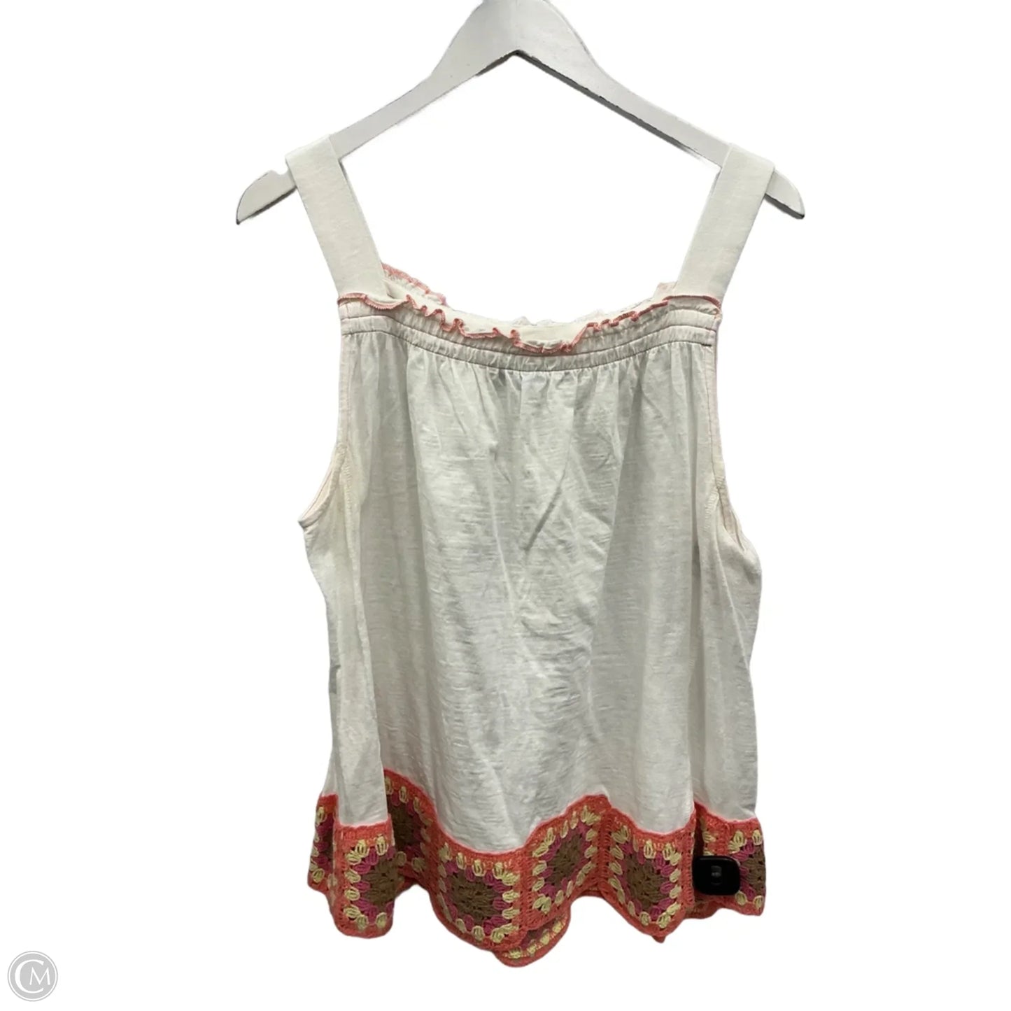 Tank Top By Democracy In White, Size: L