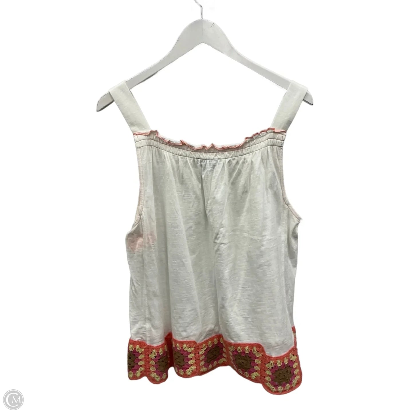 Tank Top By Democracy In White, Size: L