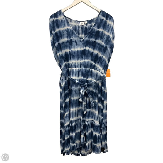 Dress Casual Midi By Gap In Tie Dye Print, Size: L