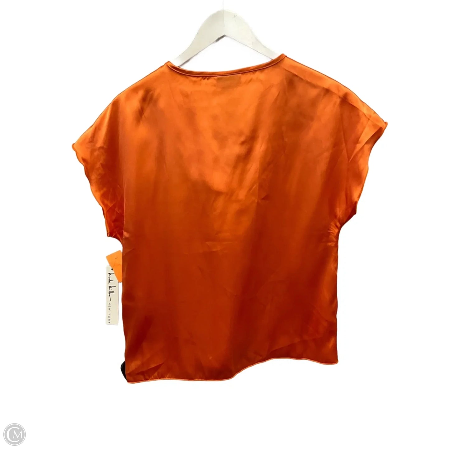 Top Short Sleeve By Nicole Miller In Orange, Size: S