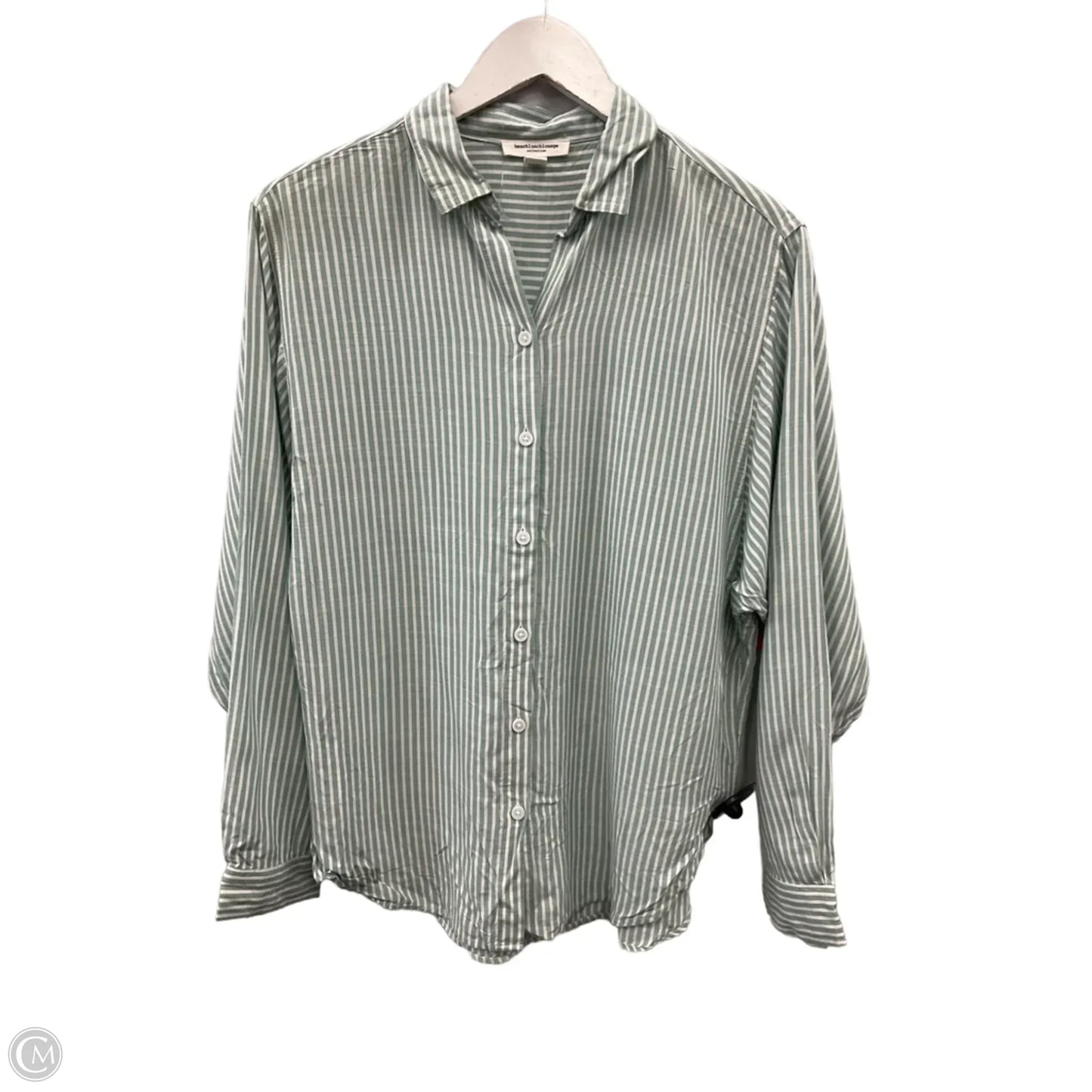 Top Long Sleeve By Beachlunchlounge In Striped Pattern, Size: S