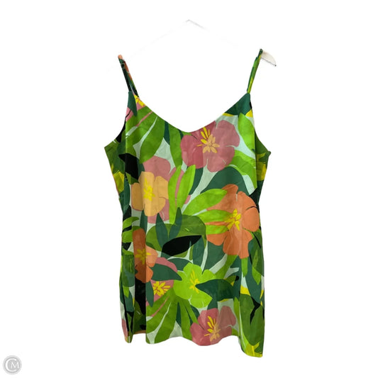 Tank Top By Eliane Rose In Tropical Print, Size: L