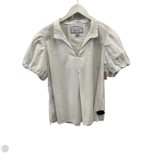 Top Short Sleeve By Tommy Bahama In White, Size: Xl