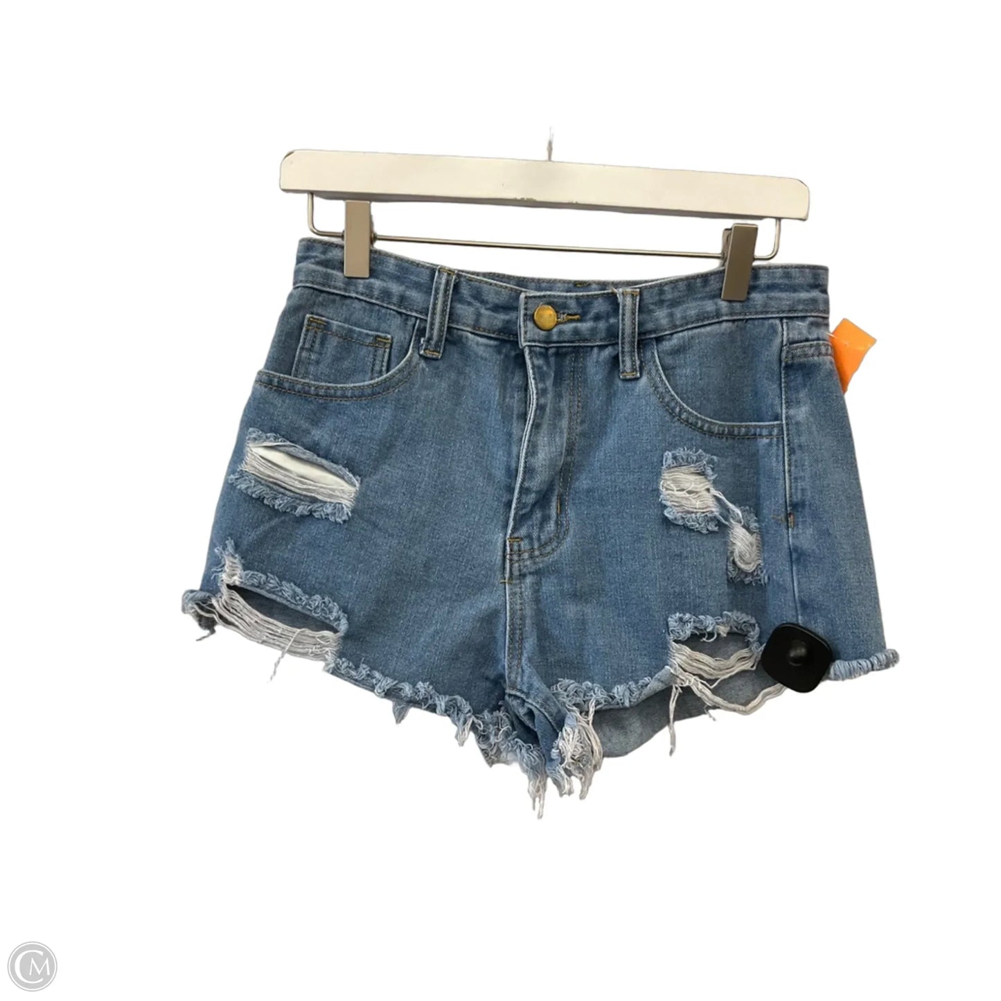 Shorts By Shein In Blue Denim, Size: S