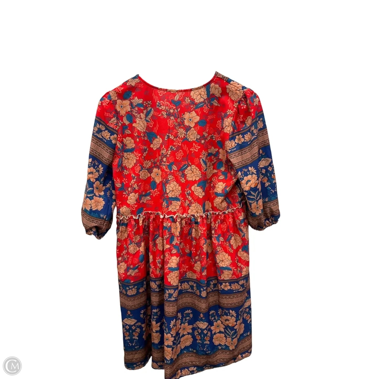 Dress Casual Short By Cmf In Blue & Red, Size: S