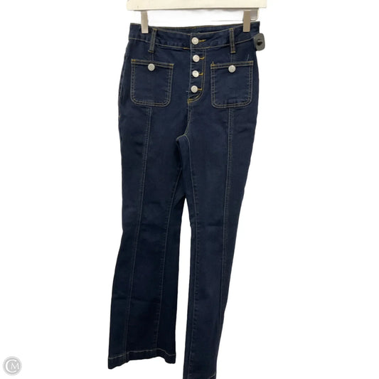 Jeans Flared By Cmf In Blue Denim, Size: 4