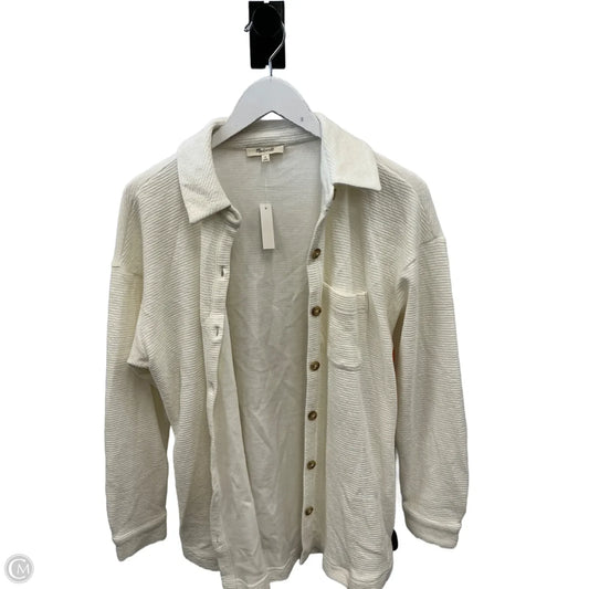 Top Long Sleeve By Madewell In Cream, Size: M