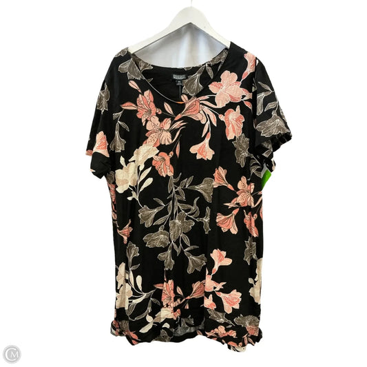 Dress Casual Short By Nicole By Nicole Miller In Black, Size: Xxl